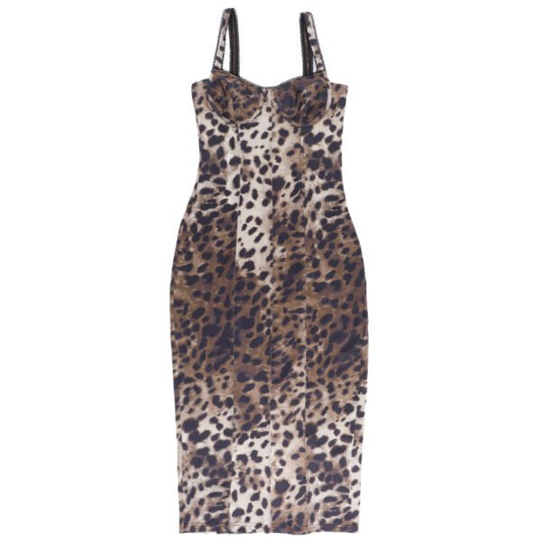 Slim Leopard Print Dress