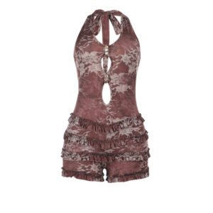 Noir Edge Halter Jumpsuit