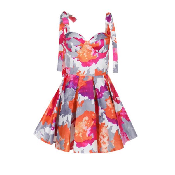 Printed A-Line Dress