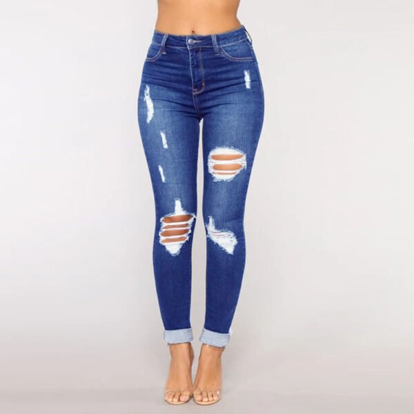 Ripped Washed Jeans - Image 4
