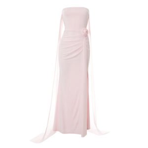 Strapless Trailing Dress