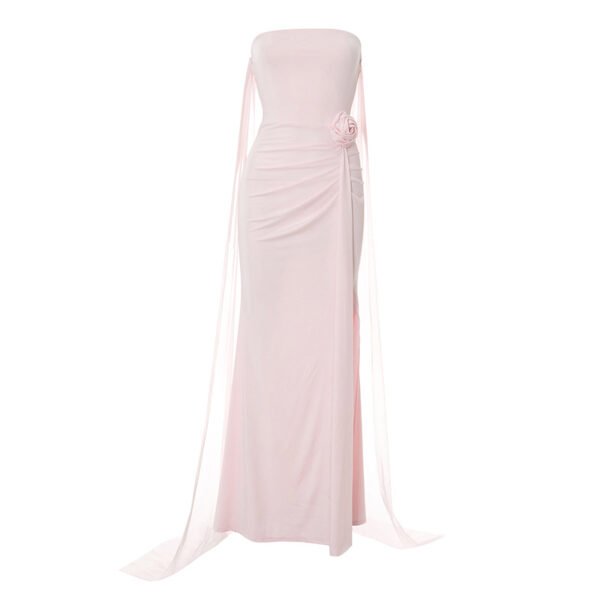 Strapless Trailing Dress