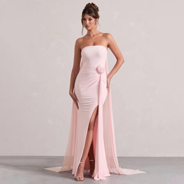 Strapless Trailing Dress - Image 3