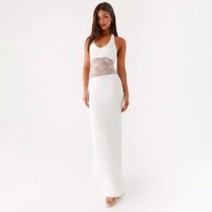 Sleeveless Lace Jumpsuit Dress