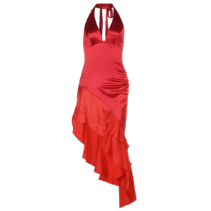 Satin Halter Dress