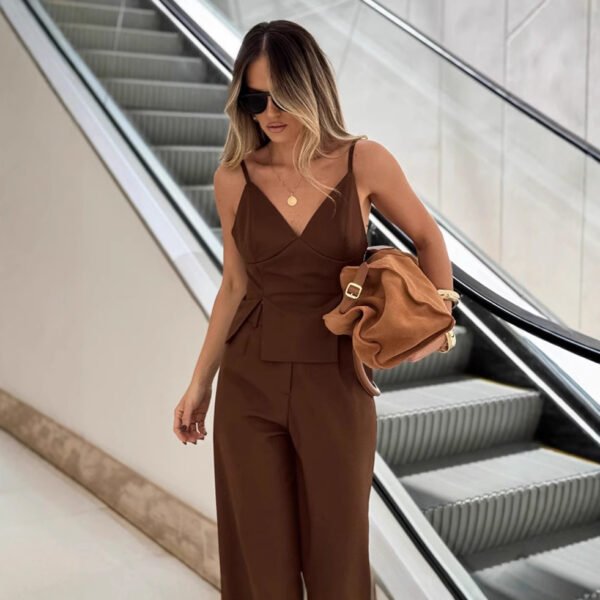 Mocha Tone Vest Set - Image 3