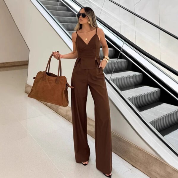 Mocha Tone Vest Set - Image 2