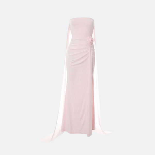 Strapless Trailing Dress