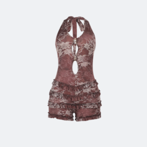 Noir Edge Halter Jumpsuit