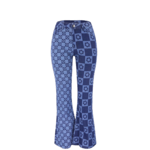 Yin Yang Two Tone Denim Pants