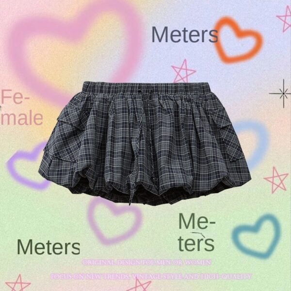 Low-Waist Skirt Women's  College Style Pleated Mini Skirt Spicy Girl Short Skirt - Image 3